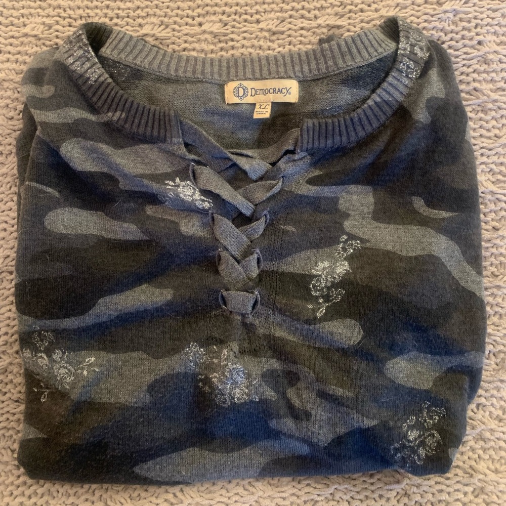 Democracy Camo Sweater - Picture 1 of 14
